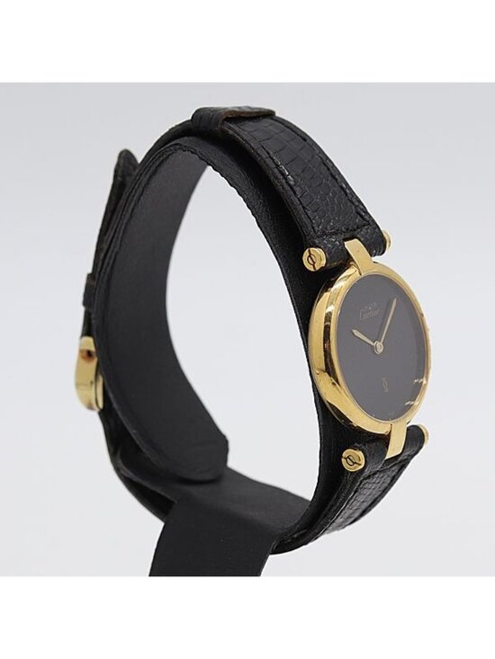Cartier Must Vendome Quartz Black Dial Watch Tam main image 4